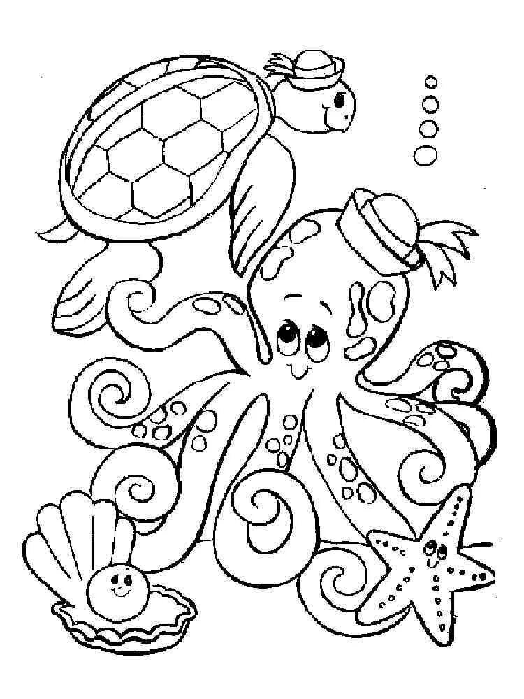 Сканворды осьминог. Раскраскимарскиеабитатили. Морские обитатели раскраска для детей. Осьминог раскраска для детей. Раскраска морские обитате.