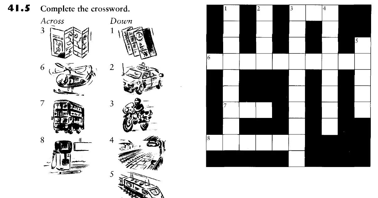 4 complete the crossword