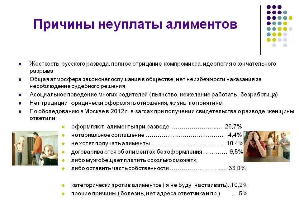 Не пришли алименты что делать. Причины неуплаты алиментов. Причины неуплаты алиментов в России. Статистика неуплаты алиментов. Причина неуплаты.