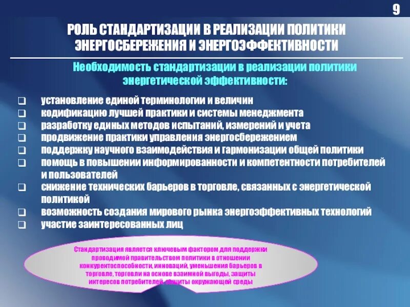 Необходимость унификации. Роль стандартизации. необходимость стандартизации. политика энергосбережения. важность стандартизации.