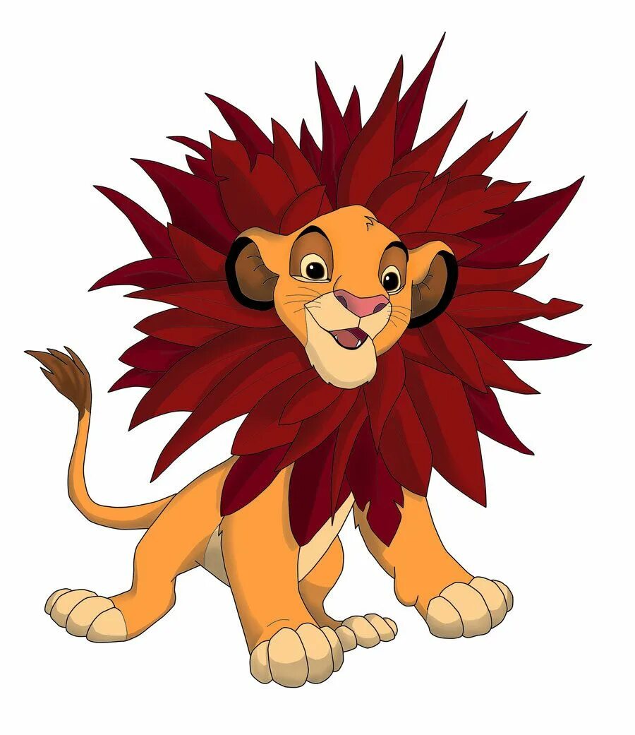 Король львенок. Король Лев Симба. Король Лев Симба в листьях. Львенок арт.