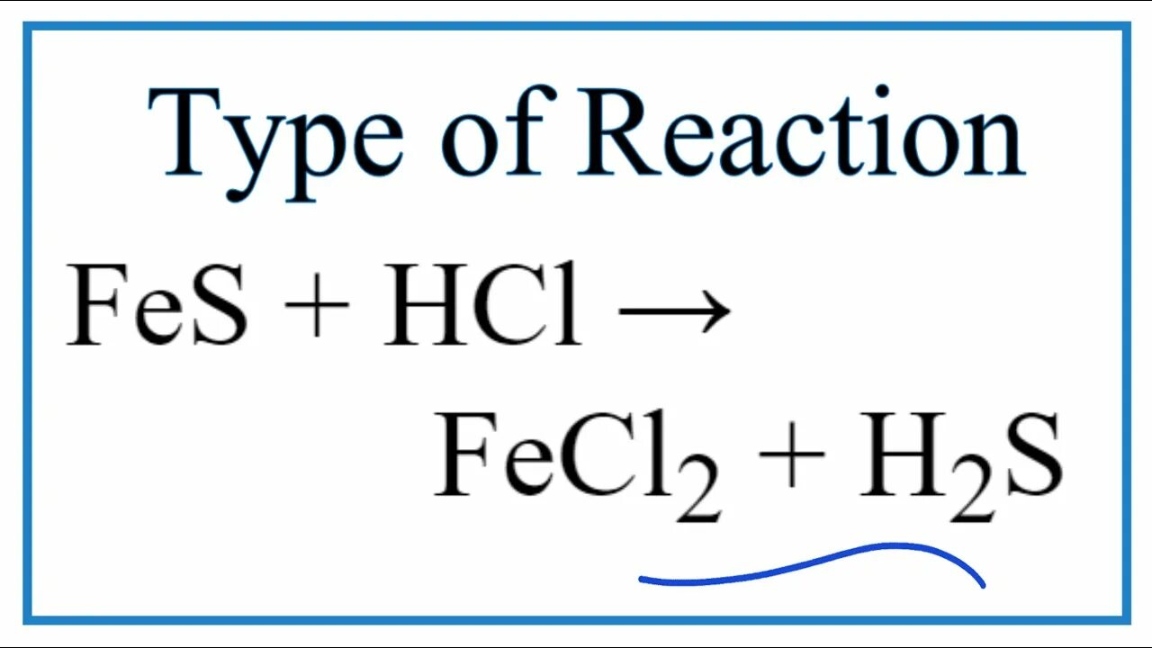 Реакция hcl fes