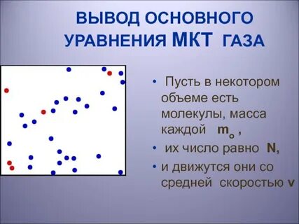 Основное уравнение мкт газов 10 класс презентация