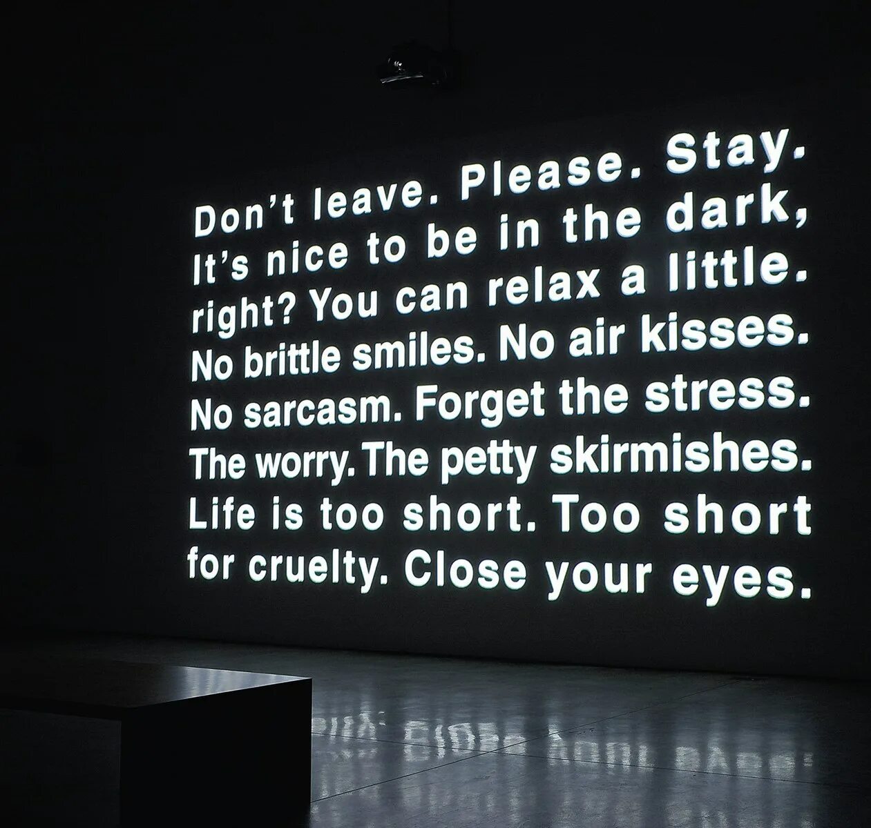 Relax a little. Please stay. Dark right. Life is too short for Linux. Песня please stay