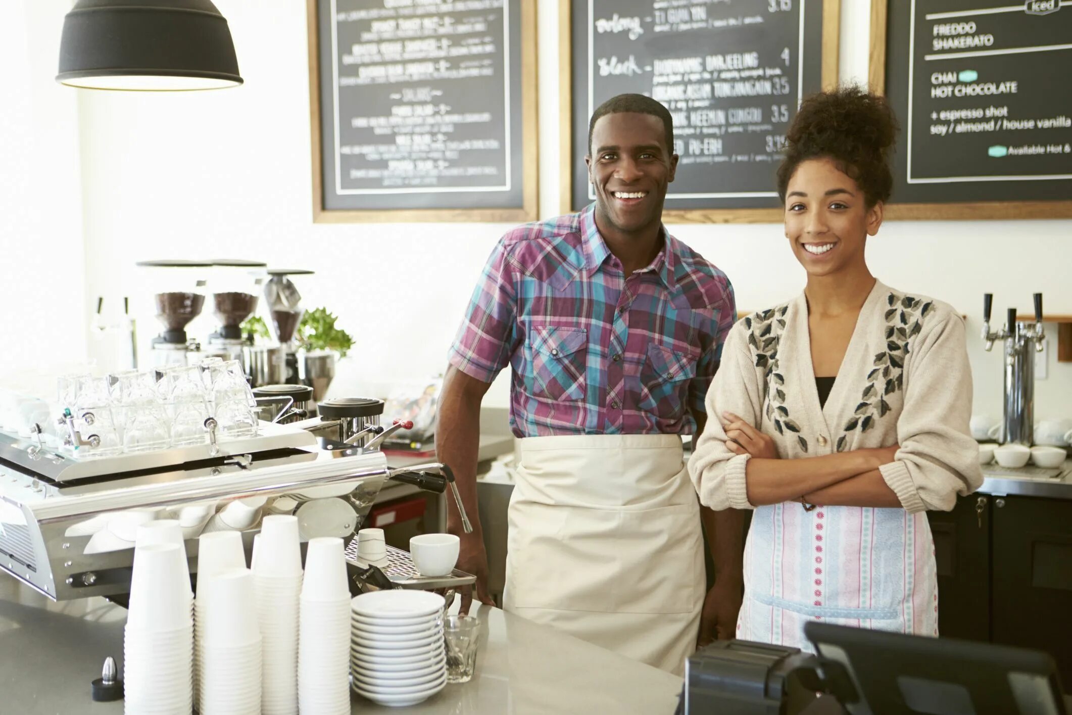 Small Business and Entrepreneurship. Entrepreneur Coffee shop. Small Business owner. Shop owner. Mine own business