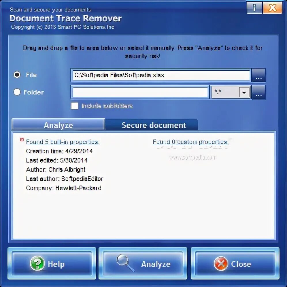 Trace properties. Metadata remover. microsoft security analyzer. свойства trace. doc track.
