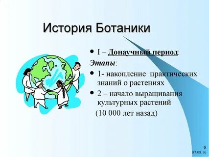 История развития ботаники кратко