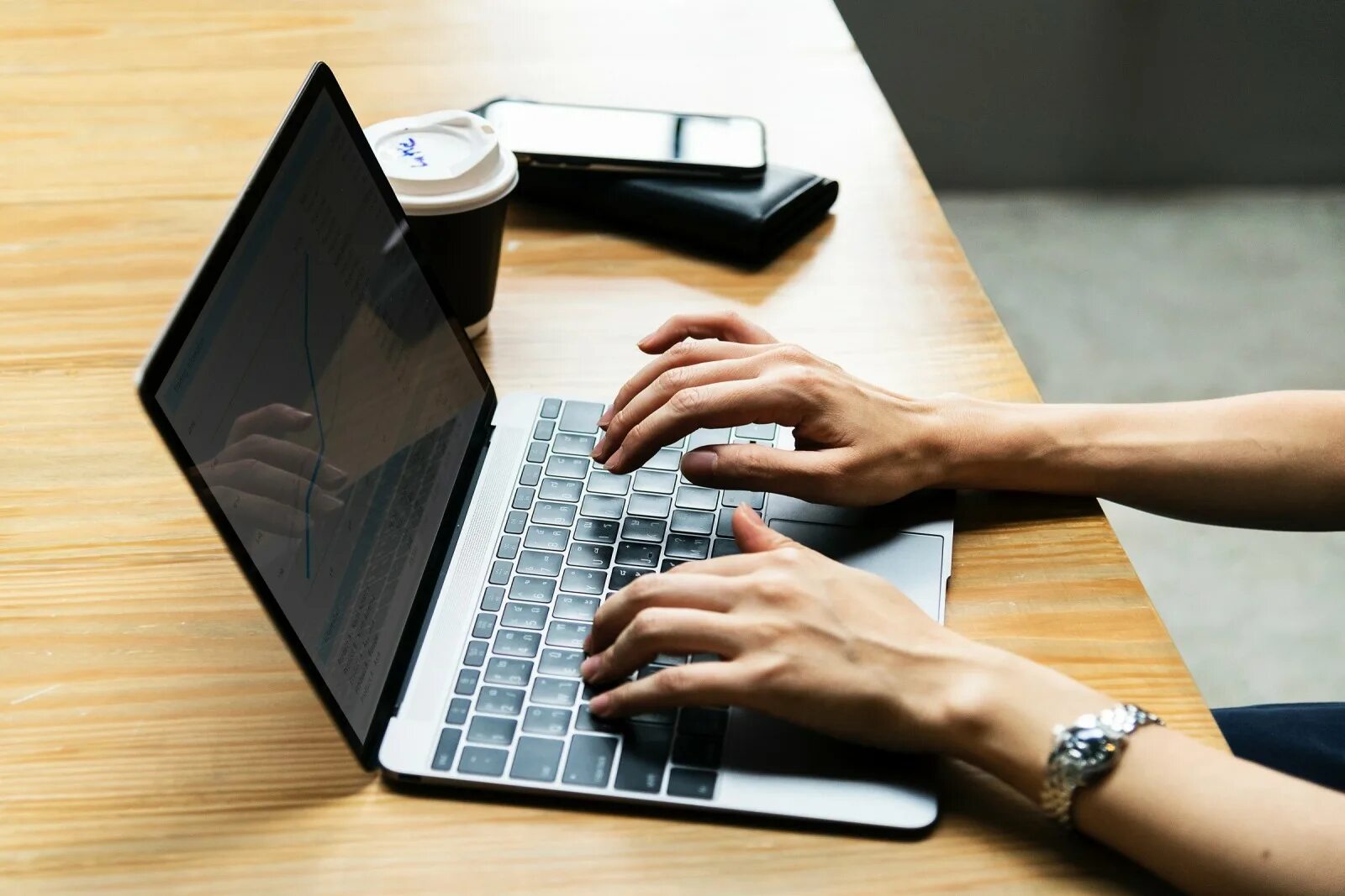 On line typing