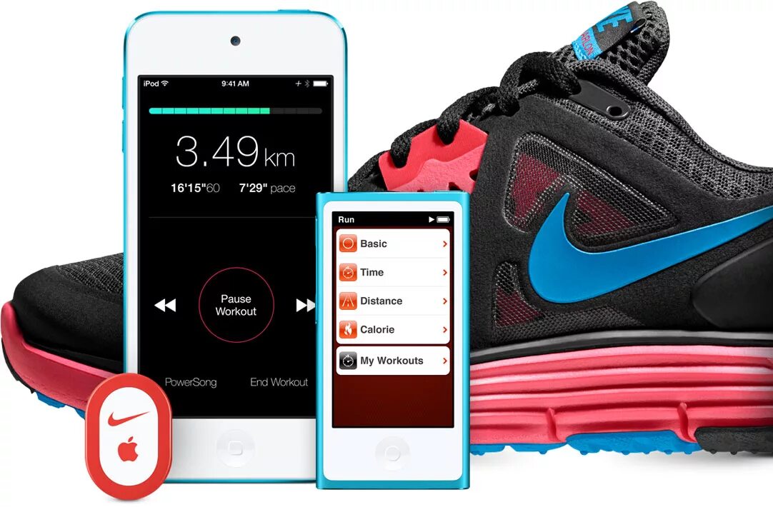 Apple nike sport. Кроссовки найк + IPOD. Найк с датчиком эпл Nike+IPOD. Nike IPOD sensor. Кроссовки найк с датчиком для бега.