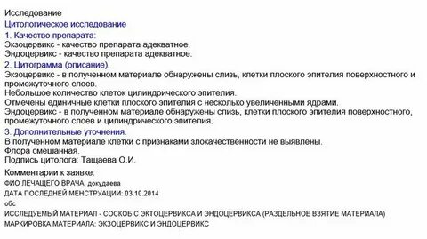 Цитология инвитро