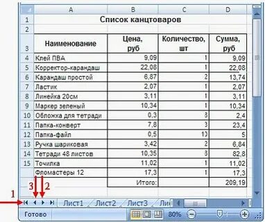 Список нужных товаров