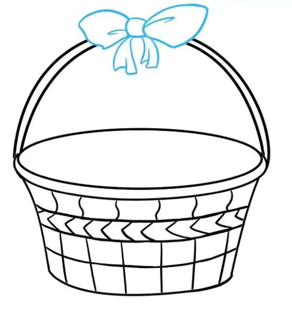 Корзина шаблон распечатать