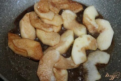 Жареные яблоки с сахаром