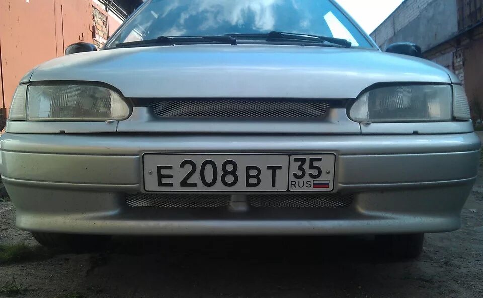 Решетка радиатора и накладка на капот - Lada 2114, 1,5 л, 2009 года стайлинг DRI