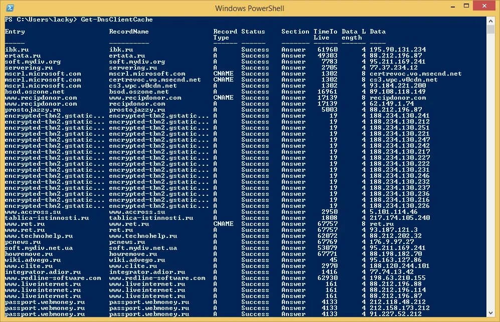 Encrypted tbn