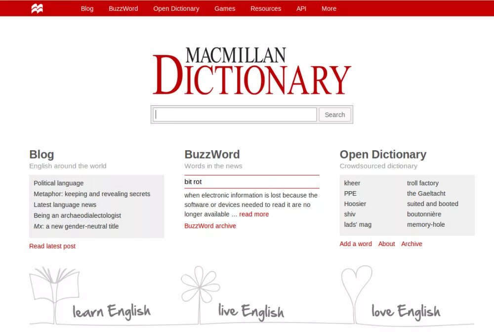 New words for a dictionary