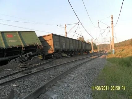Крушение на перегоне симская