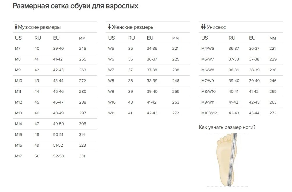 Купить 41 размер обуви