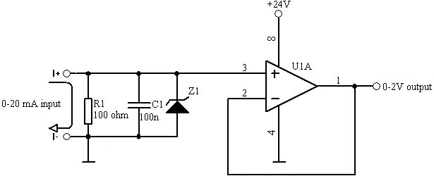 Токовый преобразователь 4-20ма. 4-20ма на операционном усилителе. Имитация сигнала 4-20 ма. Токовый выход 4-20 ма схема.