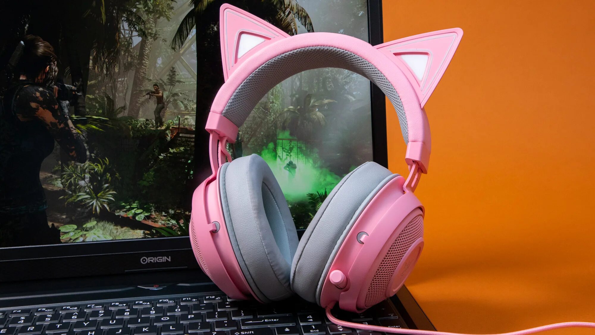 Игровые наушники Razer Kraken Kitty Edition. Наушники Razer Kraken Kitty. Наушники с ушками Razer Kraken. Kraken Kitty Edition наушники. Razer не видит наушники