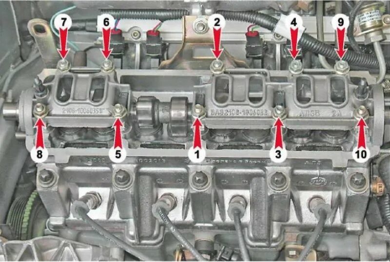 Болты гбц ваз 2110 8. Протяжка распредвала ВАЗ 2114 8 клапанов 16. Протяжка распредвала ВАЗ 2109. Протяжка головки ВАЗ 2111 8 кл. Порядок затяжки распредвала ВАЗ 2110 8 клапанная.