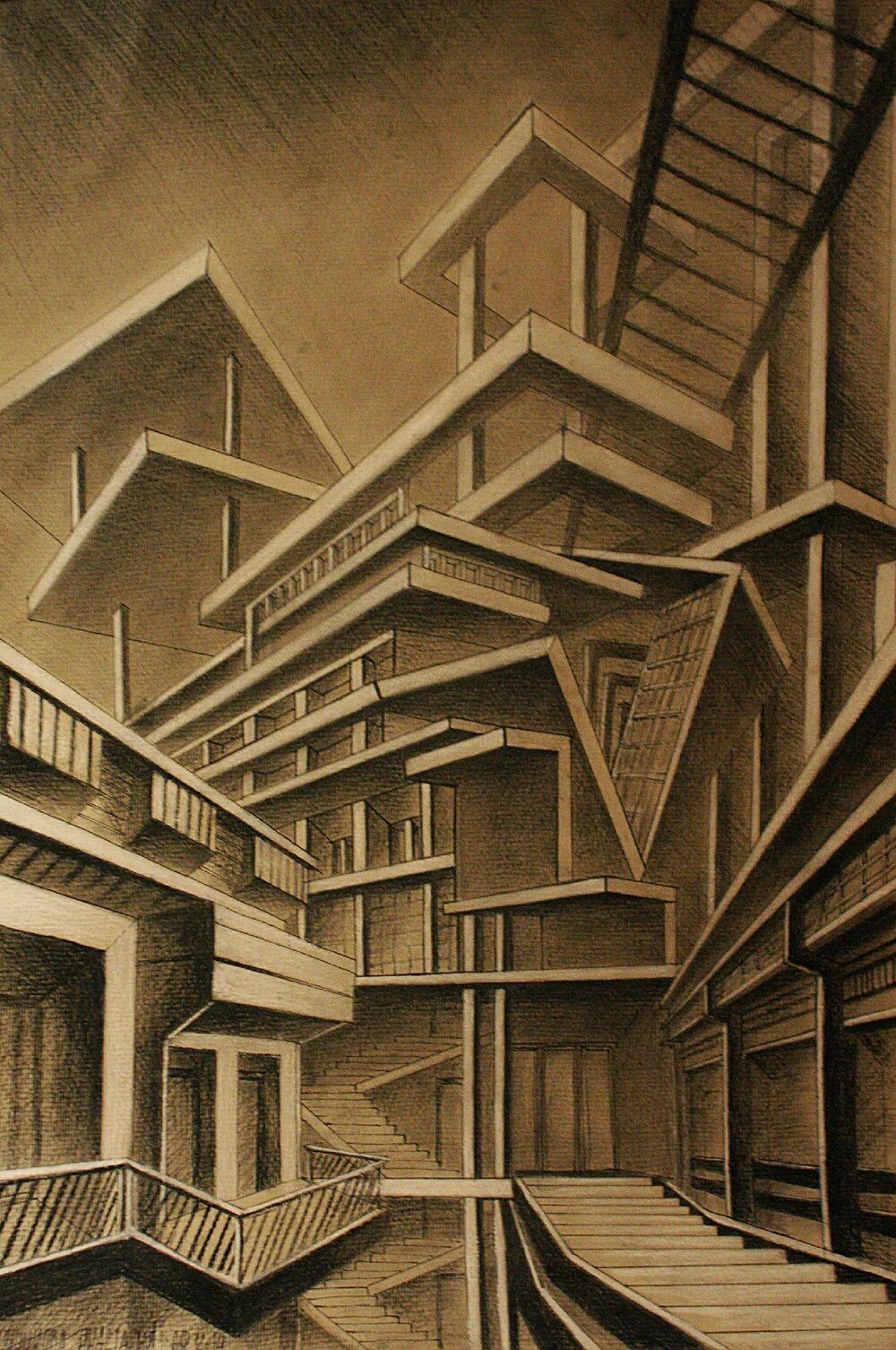 образная композиция. художник саратов кубизм. ассоциативная композиция.