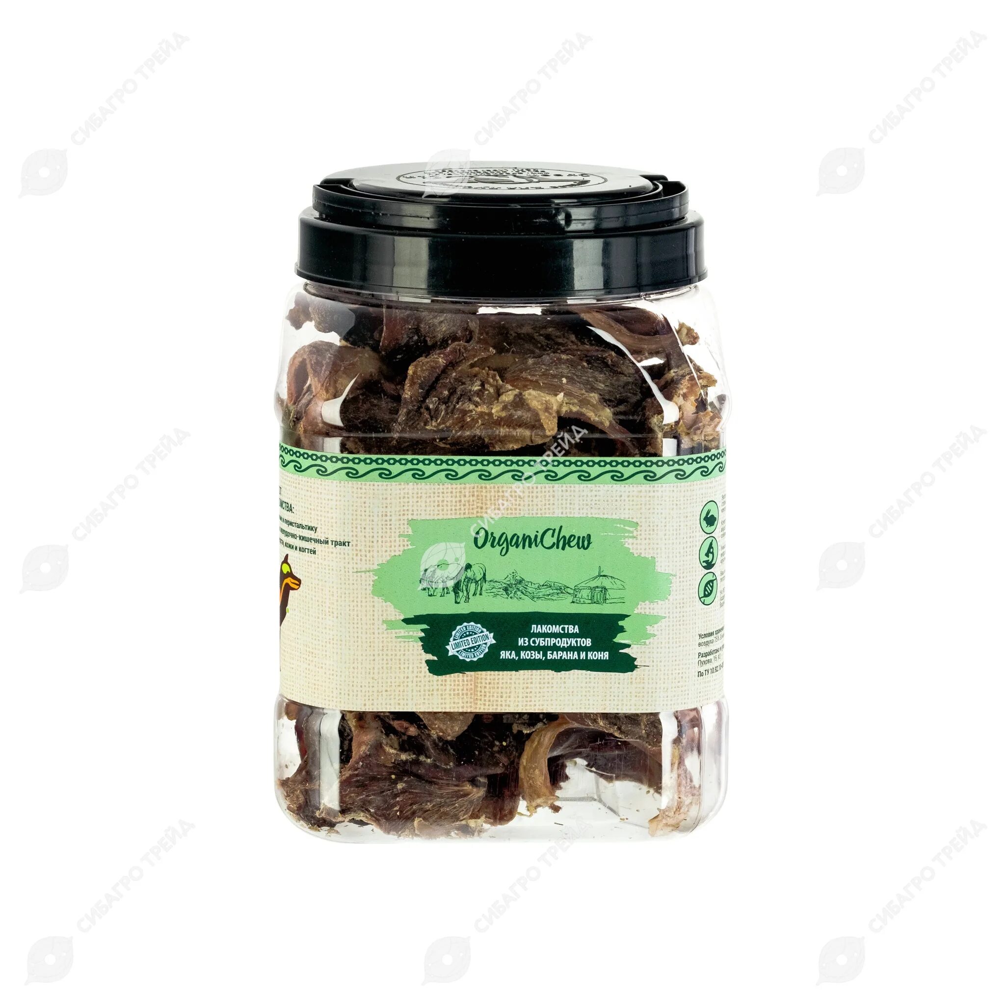 ГК тубус д/соб. Organic Chew (субпродукт конский сердце ) 500г *6. Organic Chew: микс медальоны (субпродукт бараний туба 6 шт х 600гр) Монголия. Organic Chew : гортань (субпродукт из яка - калтык туба 6 шт х 600 гр) Монголия. Organic Chew : гортань (субпродукт из яка - калтык 50 шт в коробке) Монголия.