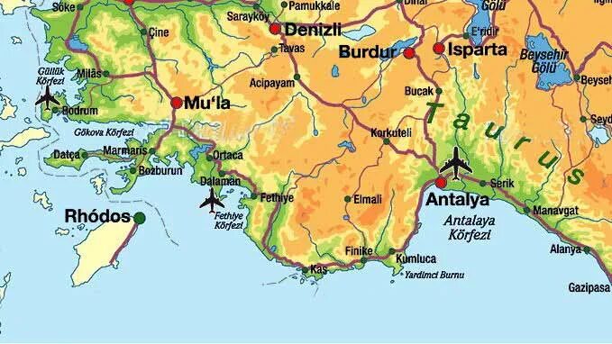 турция берег средиземного моря на карте. южный берег турции на карте. эгейское море турция курорты на карте. карта побережья турции. карта побережья турции.