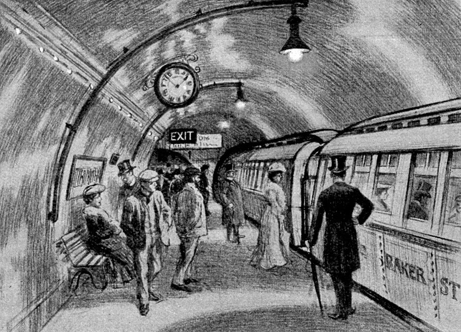 Раньше появилось метро. 10 Января 1863 года в Лондоне открылась первая линия метрополитена. Метро в Лондоне 1863. Первое метро появилось в Лондоне в 1863 г.,. Первая линия метро в Лондоне 1863.