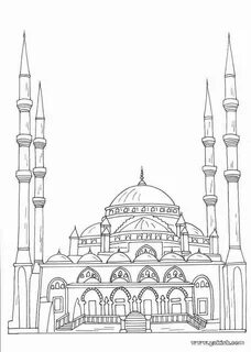 Мусульманская мечеть рисунок
