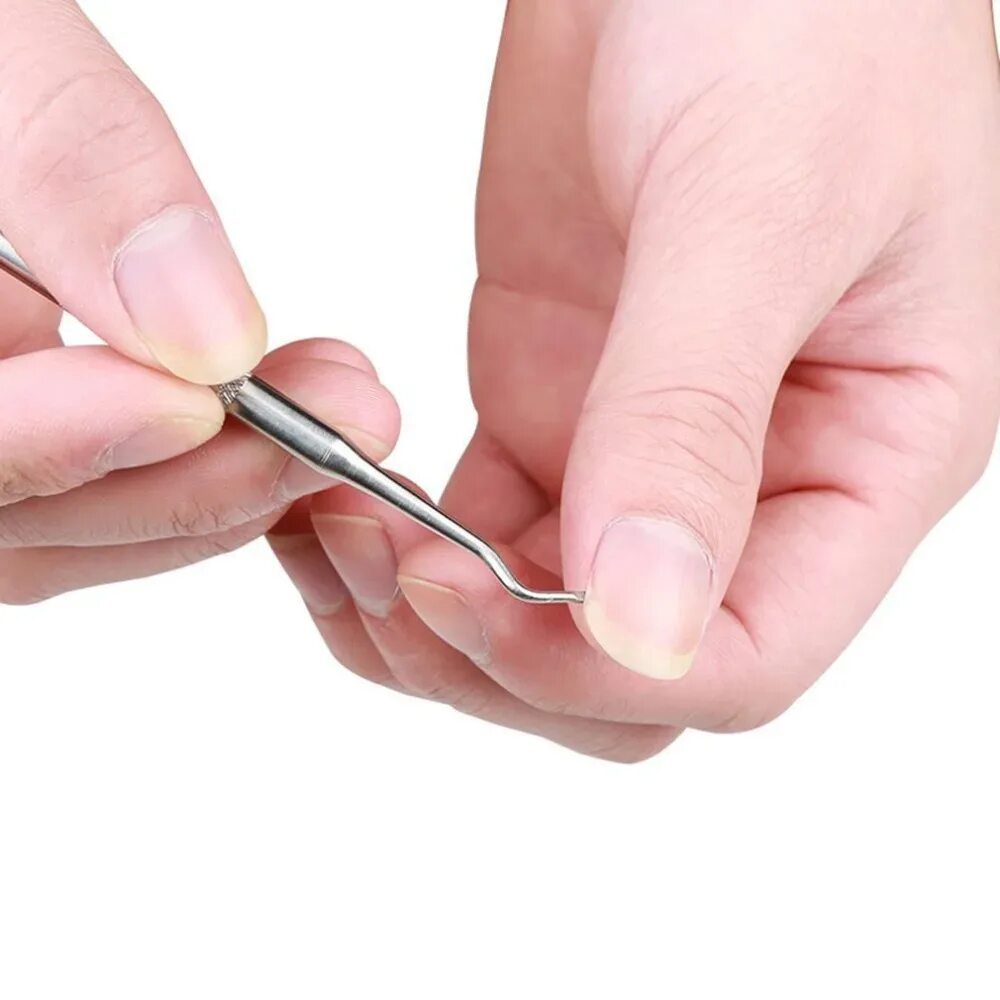 Палочка для вросшего ногтя. Стричь ногти. Подстриженные ногти. Как подстригать ногти на большом пальце