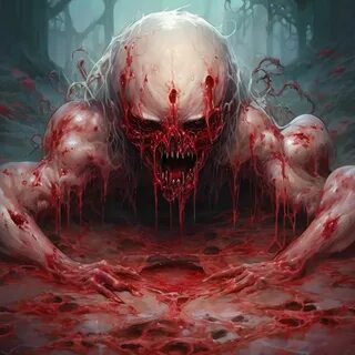 "Abomination, rot, pus, guro, ." - image created in Shedevrum.