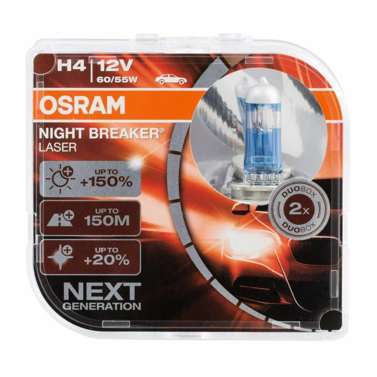 Osram h4 Night Breaker Laser +150. Osram 64193nl. Автолампа Osram 64193nl. 64193nl-HCB.