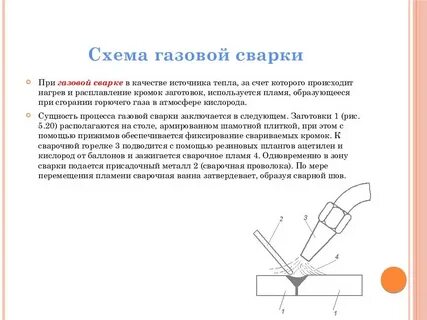 При газовой сварке используют