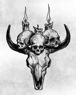 Bull skull kookbob 💀 💀 💀 소머리국밥 예약이 가능합니다. Animal skull tattoos, Tattoo art drawi