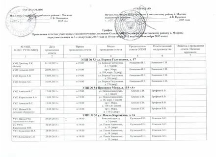 График работы омвд москвы