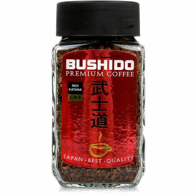 Кофе в зернах bushido red. Бушидо ред катана кофе ст/б 100г.. Кофе Bushido 100гр ст/б. Бушидо Арабика Black Katana 100 гр. Кофе натуральный сублимированный Bushido Red Katana 100г с/б.