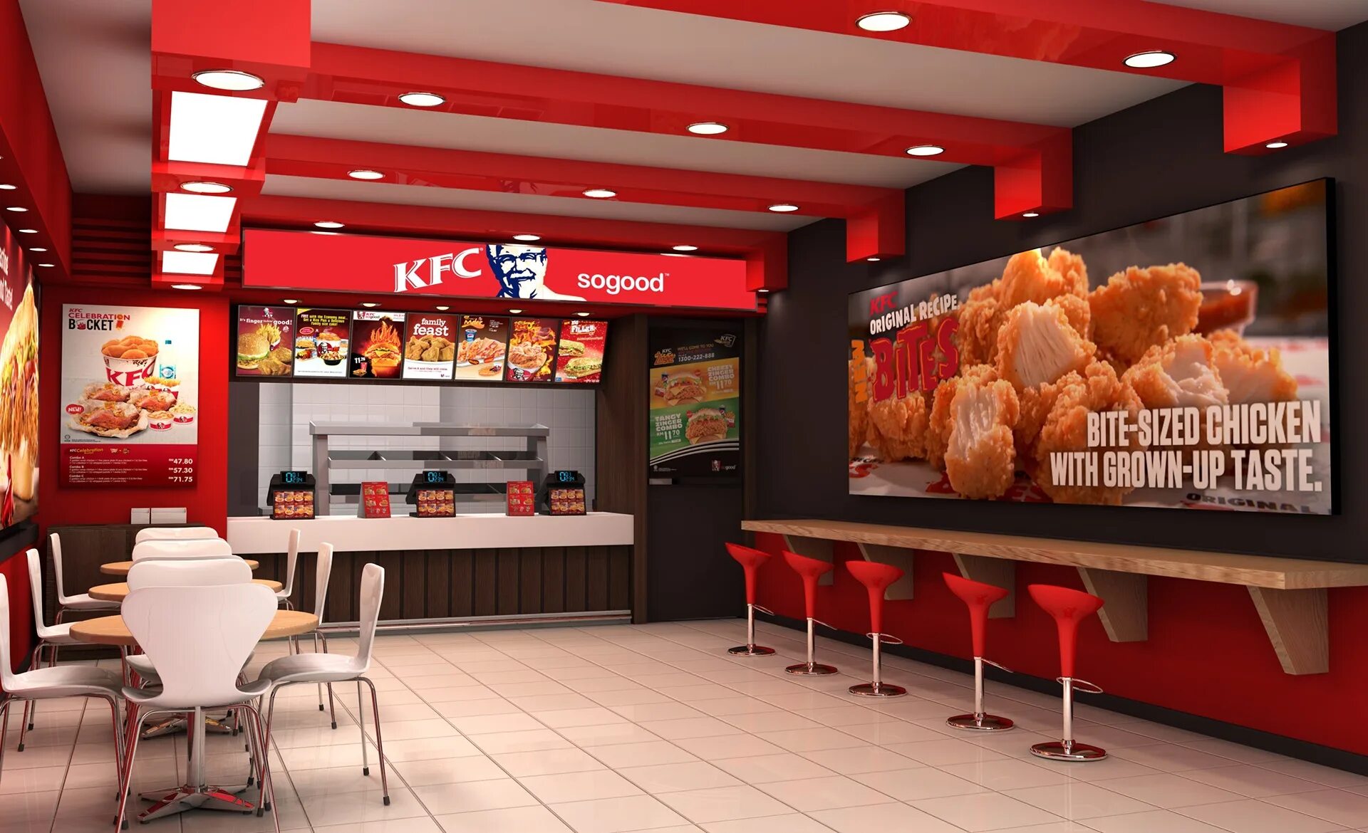 1 Ресторан KFC. Сеть фаст фуд