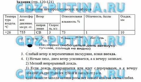География 5 класс стр 91 номер 2