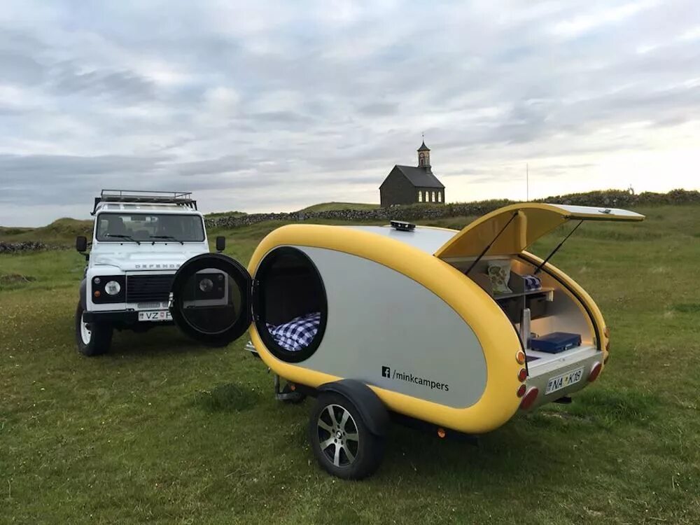 Mink Camper кемпер. Прицеп смарт Кампер. Прицеп автодом капля. Мини автодом кемпер. Smart camping