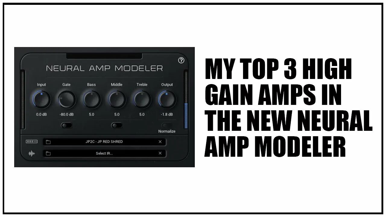 Amp modeling. Neural amp modeler. amp model.