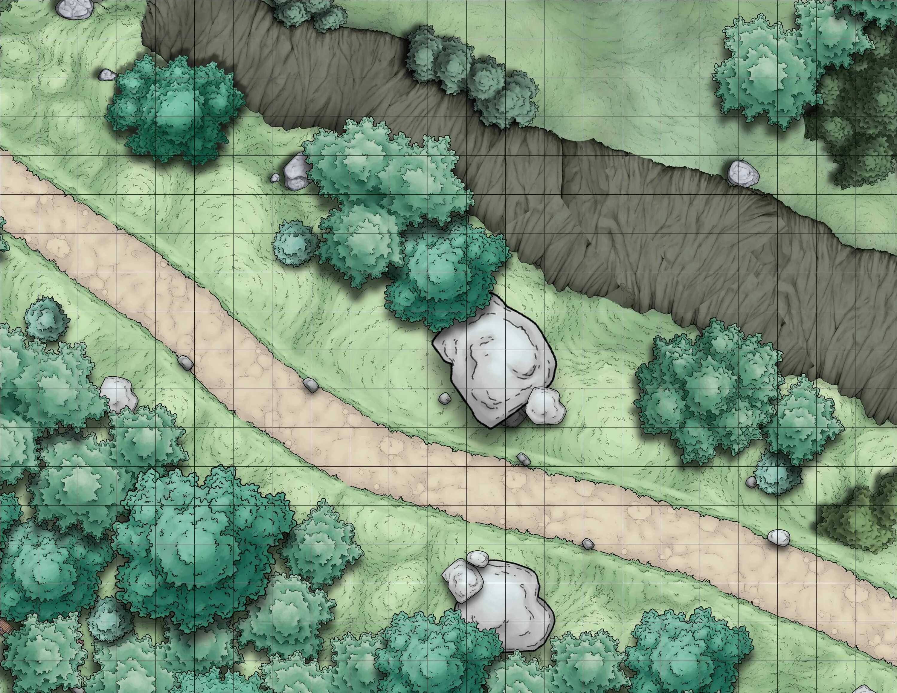 Dnd map. ДНД карта лес. DND карта леса. Карта леса ДНД. Battle Map Лесная Поляна ДНД.