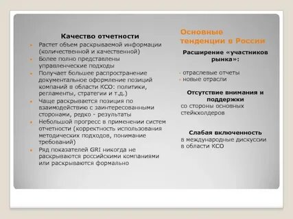 Качество отчетности