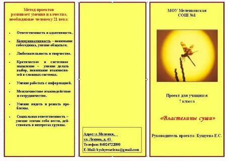 Буклет сколько страниц