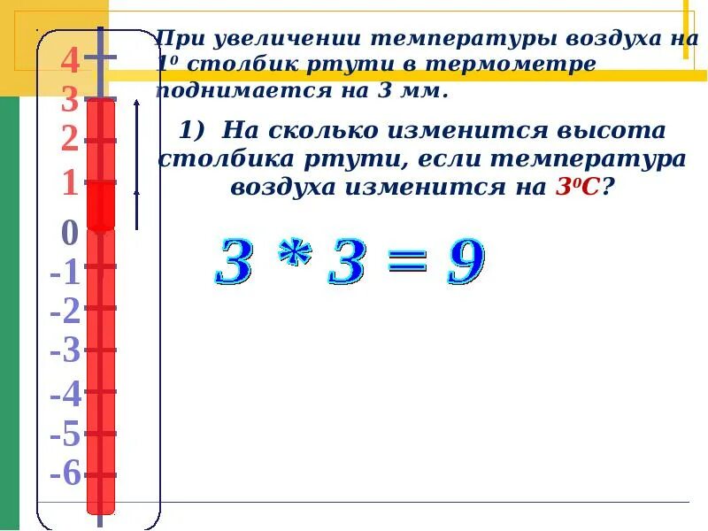 При увеличении температуры воздуха:. Столбик ртути. Столбик термометра. Ртутный столбик термометра. 6 3 10 столбик