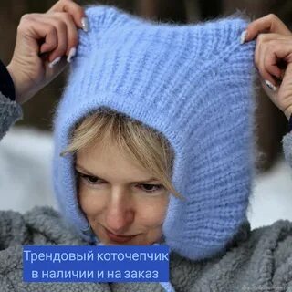 Связать чепчик с ушками спицами женский