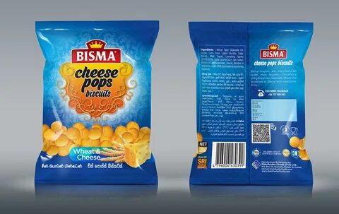 Bismah Cheese pops foil pack chips Food sri lanks manchester 3D pack Alumin...