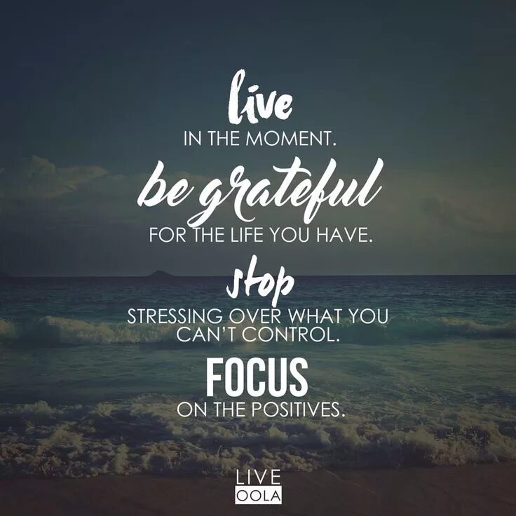 Life happens to you live. Life happens to you live