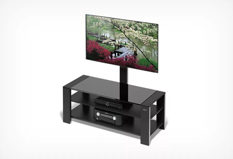 Стол под тв. Тумба с кронштейном под телевизор alteza tv-32110. стол holder tv-32110 черные опоры + черное стекло. стол holder tv-43110 черный. стойка holder tv-32110 черный.