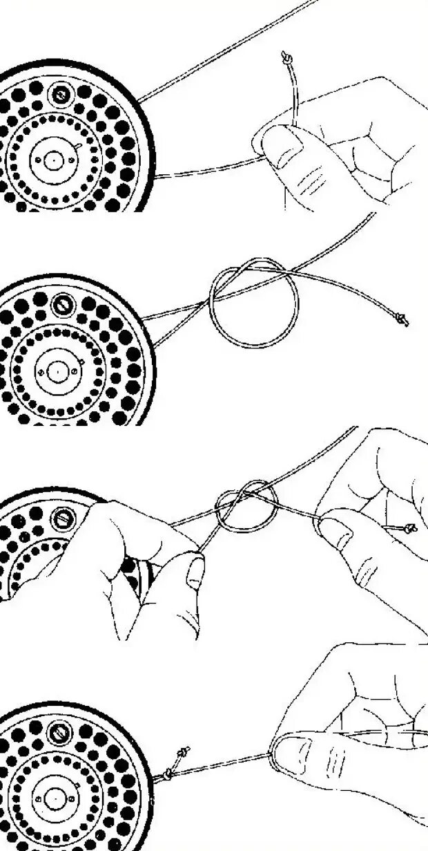 Как правильно наматывать шнур. Как правильно намотать шнур на шпулю катушки. Узел для намотки плетенки на шпулю. Узел для лески на катушку. Как привязать леску к катушке.